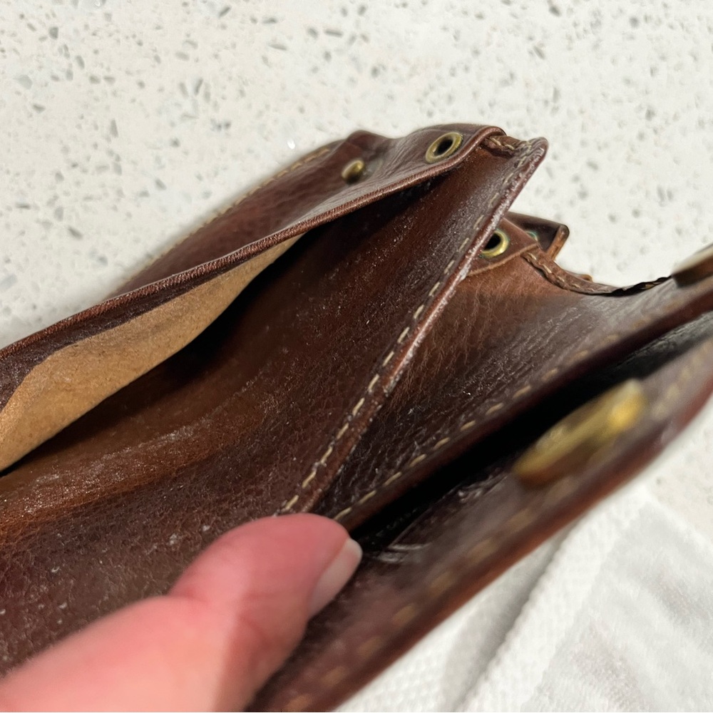 Brown Leather Crossbody Bag - Picture 6 of 6